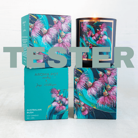 wsp TESTER Australian artist soy candle | Australian bush | 50+hrs