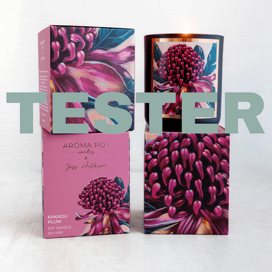 wsp TESTER Australian artist soy candle | Kakadu plum | 50+hrs
