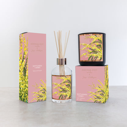 Australian artist reed diffuser | Wattleseed + Honey | 200ml