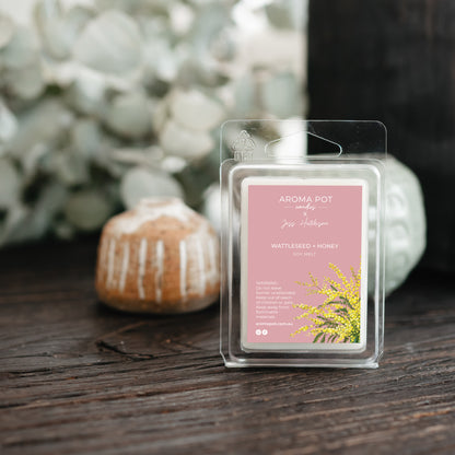 Australian artist soy melt | Wattleseed + Honey