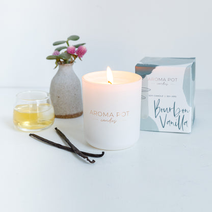 Aroma Pot Classic Candle | Bourbon Vanilla | 50+hrs