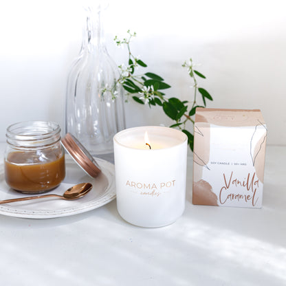 Aroma Pot Classic Candle | Vanilla Caramel | 50+hrs