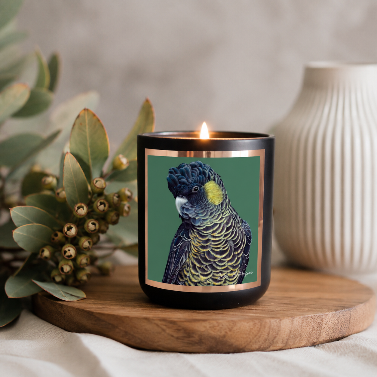 Australian artist soy candle | Wildflower + Ylang Ylang | 50+hrs
