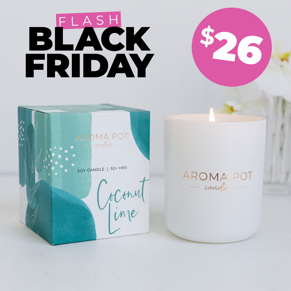 Aroma Pot Classic Candle | Coconut Lime | 50+hrs