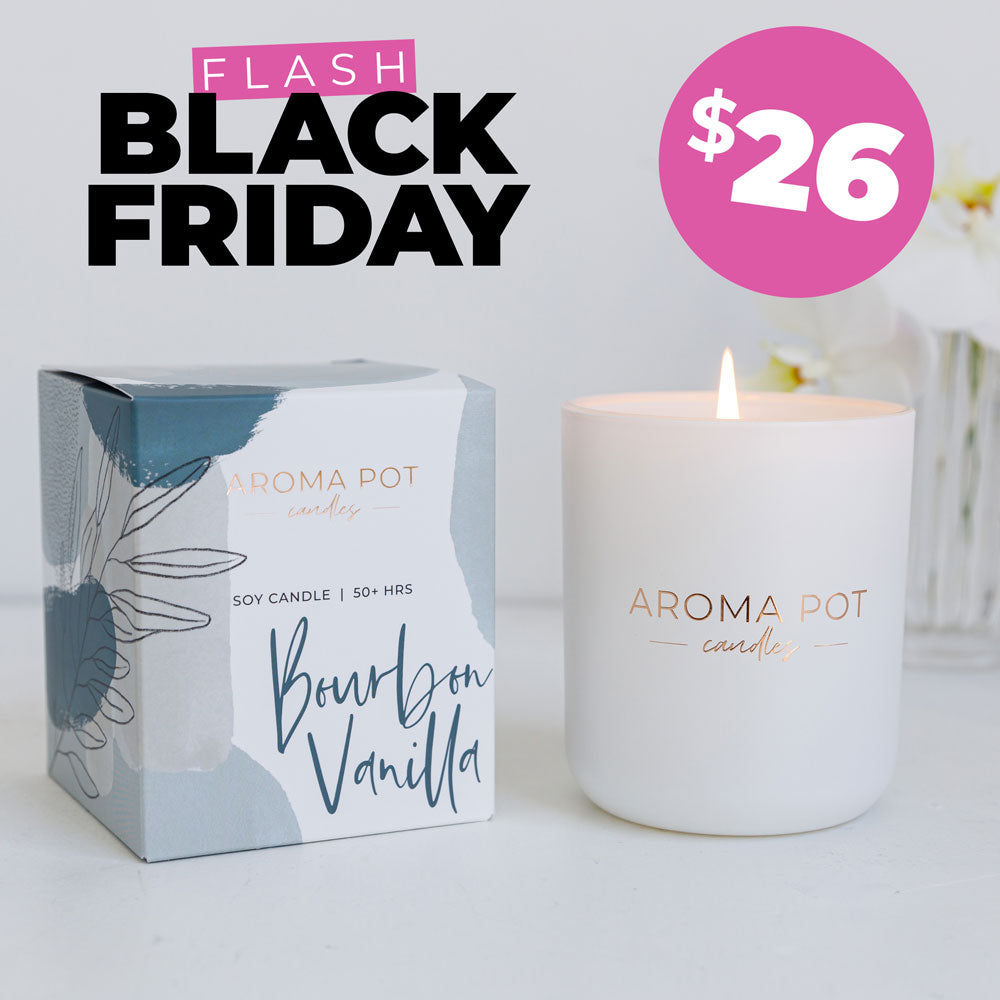 Aroma Pot Classic Candle | Bourbon Vanilla | 50+hrs