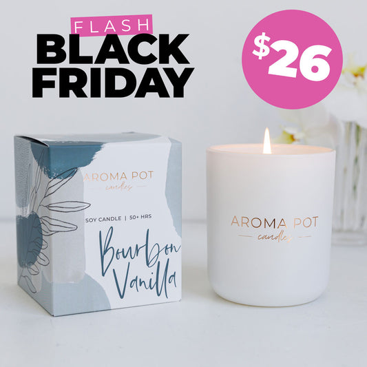 Aroma Pot Classic Candle | Bourbon Vanilla | 50+hrs