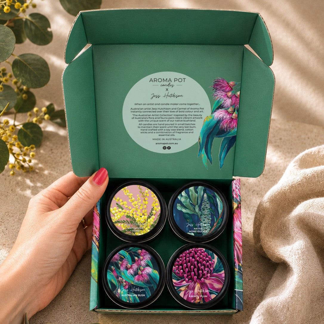 Australian 4 x candle gift set | Natives | 60+hrs