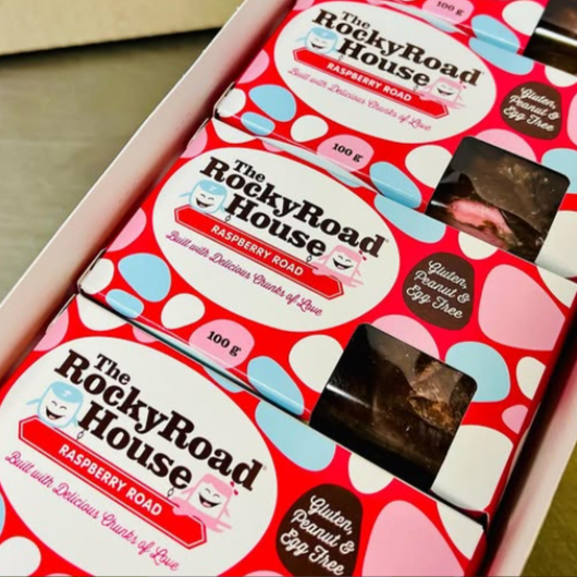 Rocky Road House | Milk Chocolate Raspberry Rocky Road