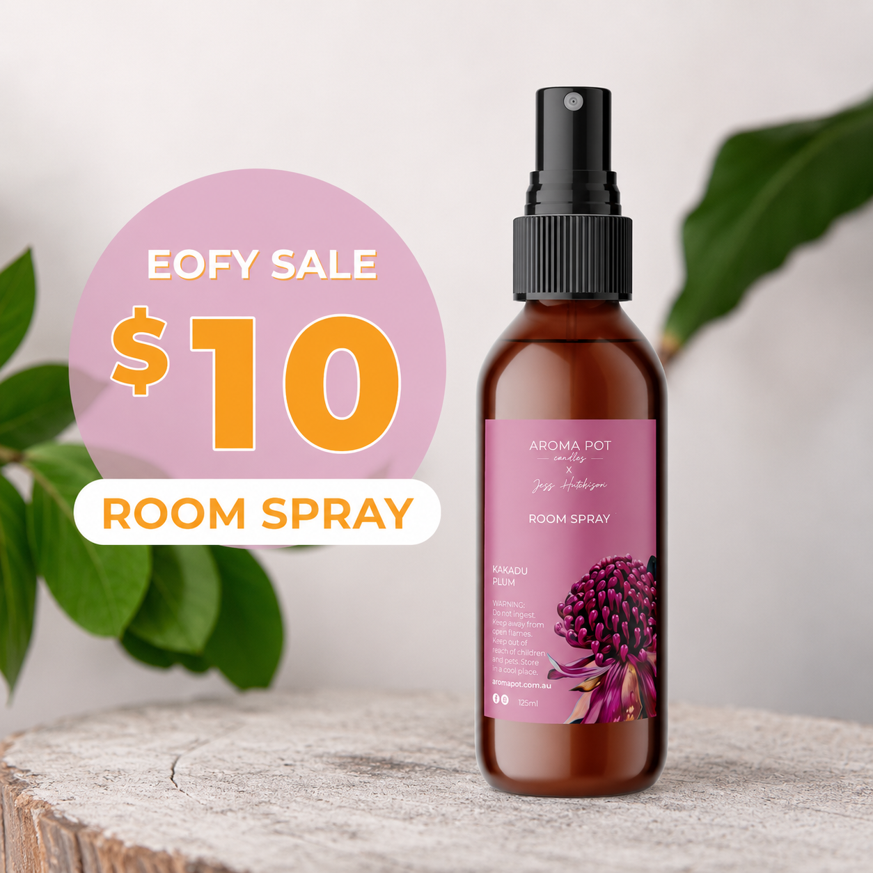 EOFY SALE - Australian artist room spray | Kakadu plum | 125ml