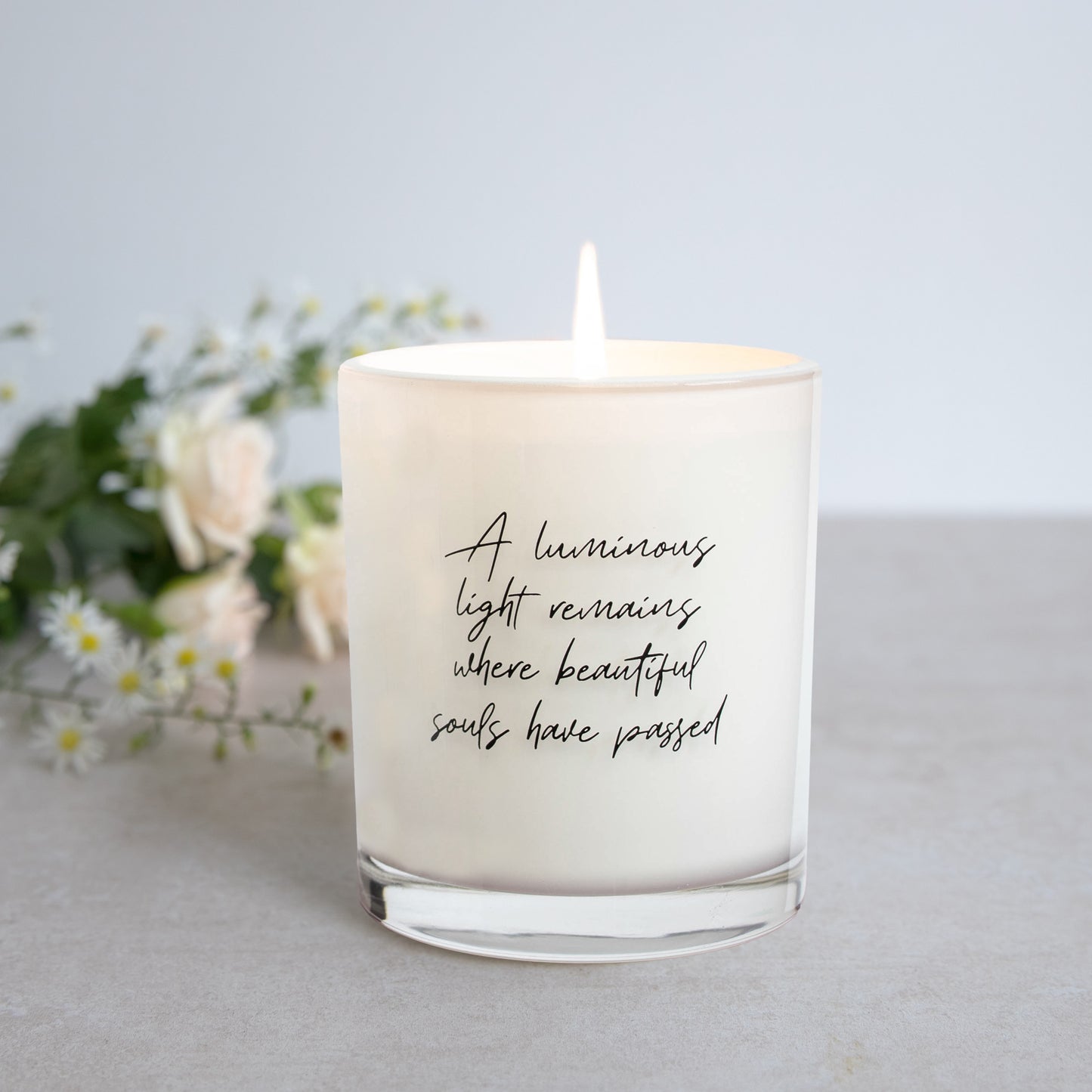 sympathy memorial scented soy candle | select your scent | 50+hrs