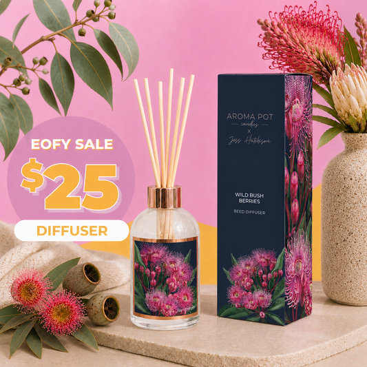 EOFY SALE - Australian artist reed diffuser | Wild Bush Berries | 200ml