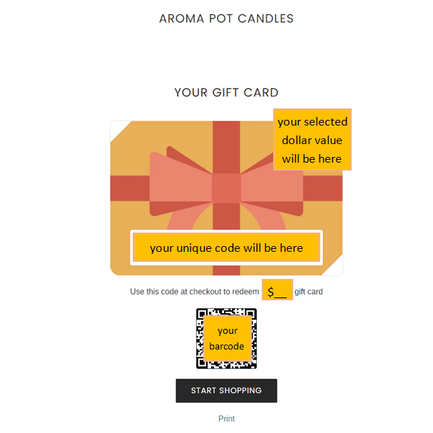 Aroma Pot gift card